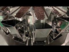 Back Sealing Automatic Pouch Packing Machine For Coffee Bean