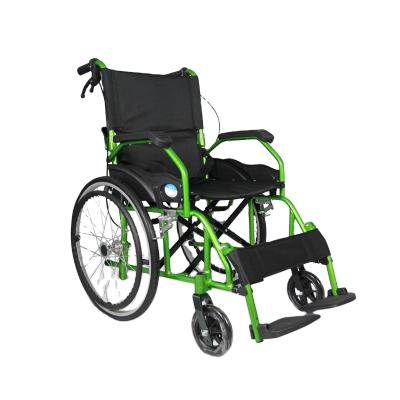 China Lightweight /durable 4 wheel folding bariatric wheelchair/folding aluminum alloy detachable lightweight portable wheelchair with disabilities for sale