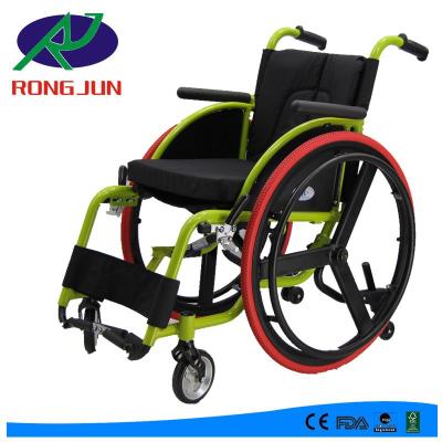 China New Design Steel Frame Sports Wheelchair Oxford Cushion Colorful Folding Wheelchair Beautiful For Elderly People for sale