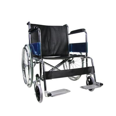 China Stainless Steel Wheelchair Active Wheelchair Hospital Carbon Steel Folding Pedal Wheelchair For Elderly for sale