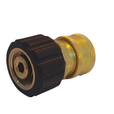 China Home Use Professional High Pressure Joint 3/8in Quick Plug & Female Metric High Pressure Joint Brass Adapter for sale