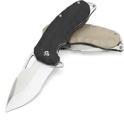 China Survival Group of Ten Handle Liner Lock Folding High Quality Non-variable Outdoor Camping Pocket Knife for sale