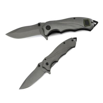 China New Arrival Stainless Steel Survival Camping Army Non-variable Folding Outdoor Pocket Knife With Belt Clip for sale