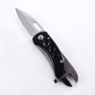 China Outdoor Multi Function Pocket Folding Stainless Steel Slide Camping Knife With Adjustable Wrench for sale