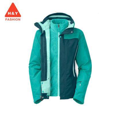 China Women's Breathable Functional Waterproof Ladies 3 in 1 Breathable Jacket for sale