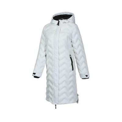 China QUICK DRY Custom Design Women Long Coat Lightweight Hooded Jacket Winter Padded Stripper Jackets for sale