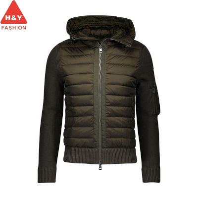 China 2020 Customized Breathable Polyester Nylon Hooded Knitted Outdoor Jacket For Women for sale