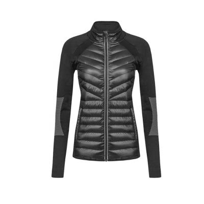 China Women Hybrid Jacket Ladies Winter Breathable Hybrid Coat Fabric Outdoor Insulated Padded Windproof Jacket for sale