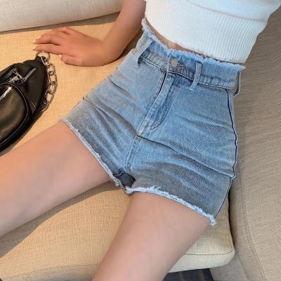 China New Summer Sustainable Design Amazon Snap Ladies Jeans Slim Sexy Long Legs Like Women's Jeans Ladies Denim Shorts for sale