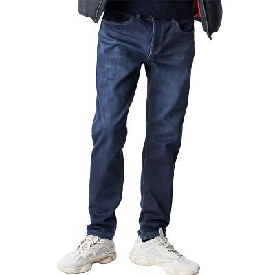 China WANLI QUICK DRY style straight men blue casual denim pants men's breathable jeans for sale