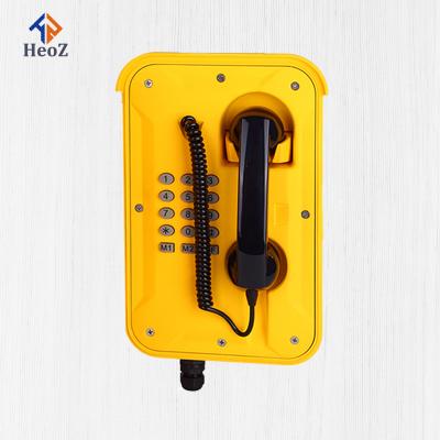 China HeoZ Tunnel 2021 Rugged Railway Waterproof Industrial Telephone IP67 Heavy Duty Telephone for sale