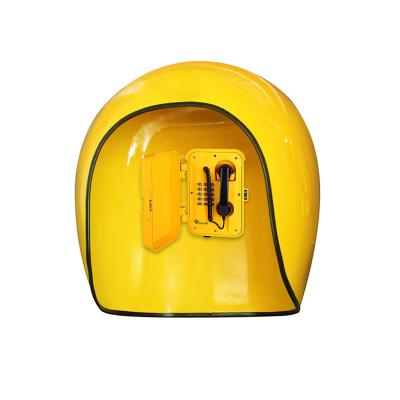 China 2021 School Vandal Resistant Hood Telephone Booth 15dB Public Telephone Soundproofing Hood For Sale for sale