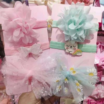 China Wholesale Cute Accessories Fashionable Factory Hair Band Kids Baby Hair Set and Hairband Headband Set for Baby Girls Gift for sale