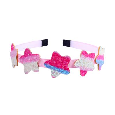 China Fashion Anti-Shrink Hair Accessories Star Headband Qualityfabric High Soft Star Headbands Hair Clips for sale