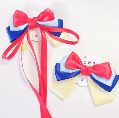 China 2021 summer style hot hairpin ornament snow bow hairpin soft children's hair white hairpin women new for sale