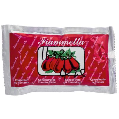 China Fresh Sachet Tomato Sauce Price Canned Tomato Sauce Tomatoes In Cans 70g*100 for sale