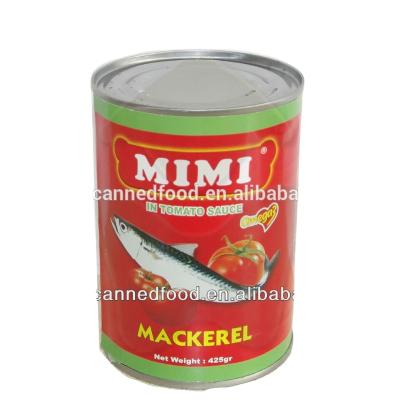 China Small canned canned mackerel in tomato fish sauce for sale