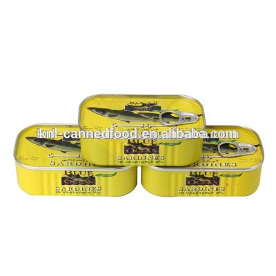 China Family Brand Morocco Canned Sardines 125gX50tins In Oil for sale