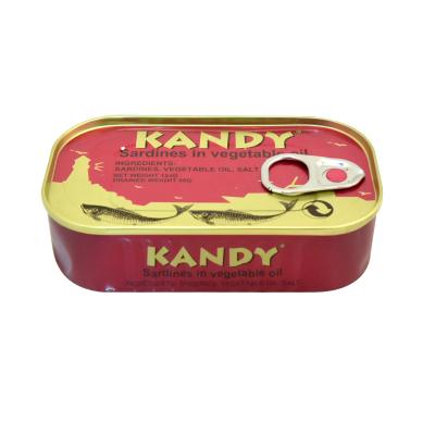 China Fast Shipping Canned Sardine Low Sugar In Oil For Gambia Sardines Tin 125gx50tins/ctn for sale