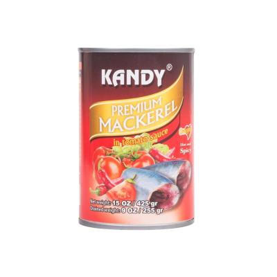 China Canned Indian mackerel fish in tomato sauce for sale