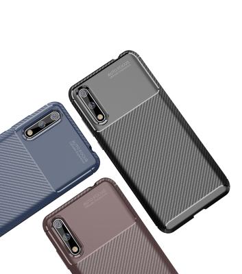 China New Beetle Carbon TPU Soft Thin Cover Mobile Phone Cases Simple And Fashion Shockproof Cases For Huawei 10s for sale