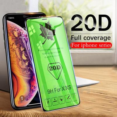 China RDCY 20D Mobile Phone Maple Leaf Full Cover Tempered Glass For iPhone 11 XS XR XS MAX Full Glue Glass For iPhone 11 pro max 7 8 X for sale