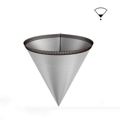 China Viable Manufacturer For 1-2 Cups V60 Stainless Steel Mesh Coffee Drip Filter Bag Reusable Paper Coffee Filter for sale