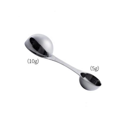 China Cheap Customized Sustainable Double Head Coffee Doser Scale Steel Scoop for sale