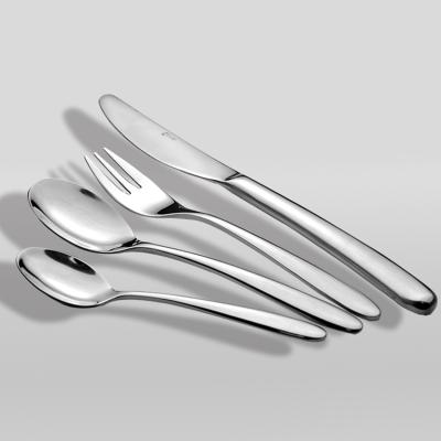 China Stocked Reusable Flat Stainless Steel Dinnerware Sets for sale