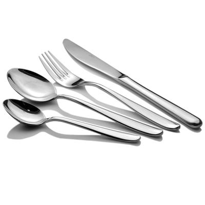 China Sustainable high grade hotel restaurant 304 stainless steel cutlery flatware dinnerware set for wedding gift for sale