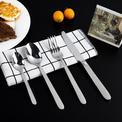 China High Quality Viable OEM 4PCS Stainless Steel Knife Spoon And Fork Dinnerware Sets Stainless Steel Cutlery Set for sale