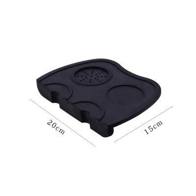 China Newest Viable Wholesale Stock Large Size Coffee Countertops Coffee Silicone Espresso Tamper Mat for sale