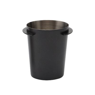 China Viable Customize Logo Acceptable Cafe Shop Dosing Cup 51MM 54MM 58MM Portafilter 304 Stainless Steel Coffee Dosing Cup for sale