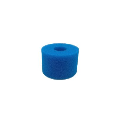 China Hotels Wholesale Blue Cylindrical Concentric PU Filter Foam Swimming Pool High Efficiency Filter Sponge For Interx Type A Type S1 for sale