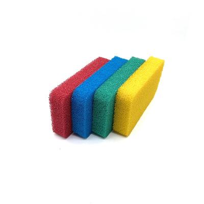 China Viable High Density Silicone Foam Kitchen Sponge Sponge Cleaning Bilateral Scrubber for sale