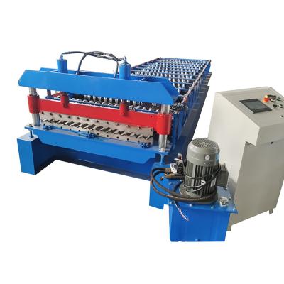 China Corrugated Roof Tile Making Machine Corrugated Roof Tile Metal Sheet Roll Forming Machine Roof Tile Making Roll Forming Machine for sale