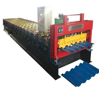 China Hydraulic Post Cutting Used Portable Metal Roofing Panel Roll Forming Machine For Sale for sale