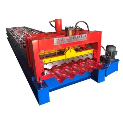 China Building material stores automatic glazed tile roof sheet roll forming/glazed roof tile sheet making machine/roofing sheet machine for sale