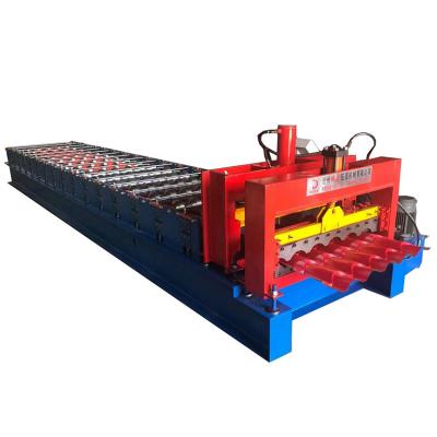 China Building Material Shops Glazed Tile Making Machine / Steel Sheet Roll Former / Color Coated Roofing Sheet Roll Forming Machine for sale