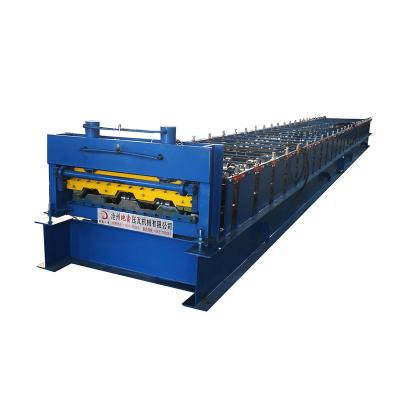 China Building Material Shop Floor Decking Metal Panel Roll Forming Machine /Galvanized Sheet Metal Floor Decking Tile Making Roll Forming Machine for sale