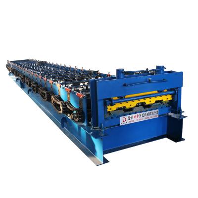 China Building Material Stores Metal Galvanized Floor Decking Panel Roll Forming Machine/Floor Decking Panel Cold Forming Machinery for sale