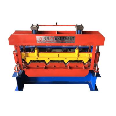 China Building Material Shops New Design TR 4 PV4 Crimping Bending Trapezoidal Sheet Bending Cold Roll Forming Making Line Bending Machine Price for sale