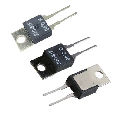 China PCB Mini Thermostat JUC-31F Miniature Bimetal Thermal Cut Out Switch TO220 250v 2a 0-130C for sale