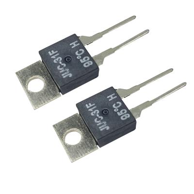 China Switch JUC-31F 250V 2A 0 to 130 Degree PCB Mini Bimetallic Thermostat Thermal Controller for sale