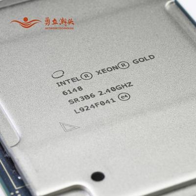 China Server Xeon Gold 6148 CPU Processor 2.4ghz 20 Cores 40 Threads LGA 3647 New for sale