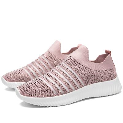 China Fashion trend running shoes for women summer sneakers lady lace up female comfortable flat sports shoes for sale