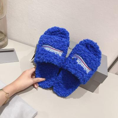 China Fashion Trend Wholesale Good Quality Original Luxury Brand Slippers Hot Women Slides Sandals Balanciaga Slippers for sale