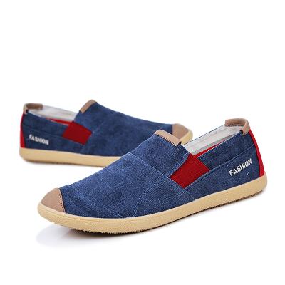 China 2021 summer new arrival fashion trend men's canvas casual shoes the trend slip on canvas shoe for men for sale