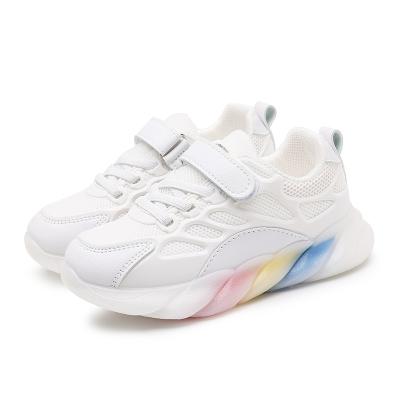 China 2021 Wholesale New Design Kids Luxury White Casual Sneaker Breathable Running Shoes For Chid for sale