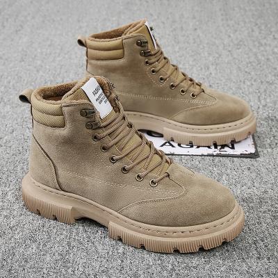 China Wholesale 2021 Fashion Trend New Outdoor Fashion Plush Winter Keep Warm Ankle Men's Snow Boots Martin Boots For Men for sale